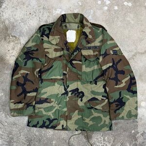 Vintage USAF M-65 Woodland Field Jacket w/ Liner